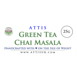 Green Tea Chai Masala | ATTIS | 25g | with Cassia, Ceylon Green Tea,