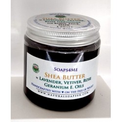 Shea Butter with essential oils | 120ml | ATTIS | Lavender | Vetiver | Rose Geranium | for Body, Face & Hair