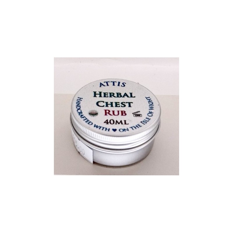 Herbal Chest Rub | 40ml | ATTIS | with Shea butter, Cocoa butter, Frankincense, Rosemary...