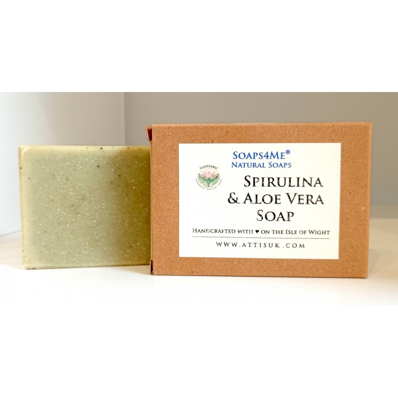 SOAPS4ME Spirulina & Aloe Vera Natural Handmade Soap | 100g