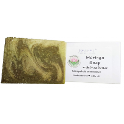 SOAPS4ME Moringa Handmade Natural Soap | with Shea Butter, Grapefruit essential oil and Moringa powder