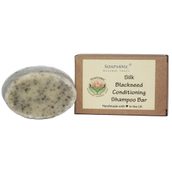 SOAPS4ME Handmade Silk Blackseed Conditioning Shampoo Bar | with Shea Butter | Tea Tree, Lavender & Rosemary