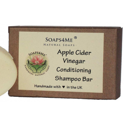 SOAPS4ME Handmade Apple Cider Vinegar Conditioning Shampoo Bar | with Kaolin Clay | Almond Oil | Shea Butter
