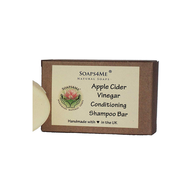 SOAPS4ME Handmade Apple Cider Vinegar Conditioning Shampoo Bar | with Kaolin Clay | Almond Oil | Shea Butter