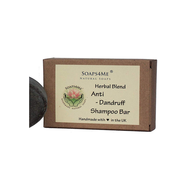 SOAPS4ME Handmade Anti-Dandruff Herbal Blend Shampoo Bar | with Ginger root | Reetha | Shikakai | Patchouli