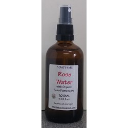 SOAPS4ME Rose Water with Organic Rosa Damascena 100ML