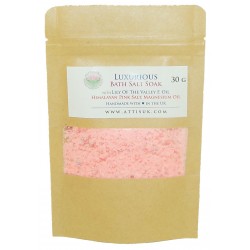 SOAPS4ME Luxurious Bath Salt Soak with Lily of the Valley F. Oil, Pink Himalayan Salt, Magnesium Oils, Kaolin Clay