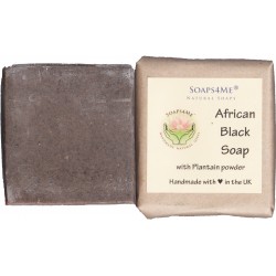 PS4ME African Black Soap with Plantain powder| Natural | Handmade